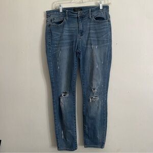 Judy‎ Blue Jeans Women’s Size 13/31 Blue Distressed Jeans Medium Wash